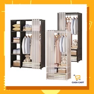 CASA CART Almari Pakaian Dust Cover Langsir Rak Pakaian Rak Bilik Baju Almari Pakaian Pemasangan Sen