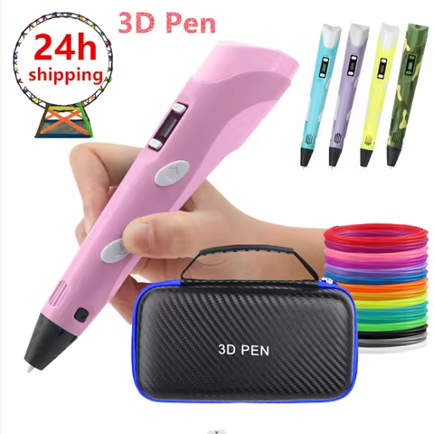 2023 Handwork 3D Pen 3d Printing Pen DIY Drawing Pens PLA Filament Birthday Christmas Gift For Kids 