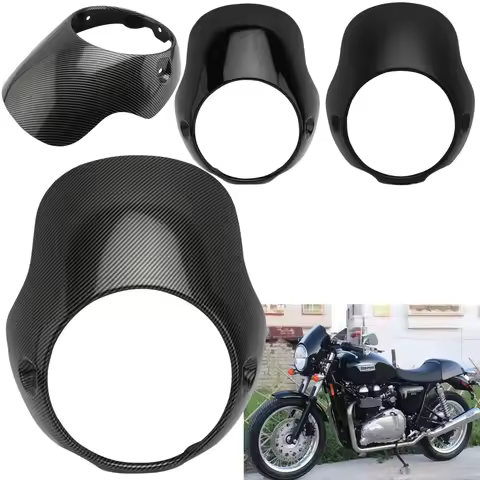 For Triumph BONNEVILLE T100 T120 For Honda Ducati Monster CB150 Motorcycle Headlight Fairing Cafe Ra