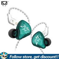 KZ ZST หูฟังแบบอินเอียร์ X1BA + 1DDหูฟัง HiFi Bass DJ หลากสีหูฟังสปอร์ตไดนามิกชุดหูฟังตัดเสียงรบกวนพ