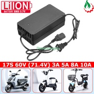 Electric vehicle charger 17S 60V (71.4V) for 3.7V Li-ion battery