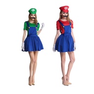 【BLR】 Cosplay Role Play Super Mario Costume For Halloween Party Kids And Adults
