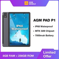 AGM PAD P1 Waterproof 10.36" FHD+ Tablet, 8GB+256GB, MTK Helio G99, 7000mAh Battery, Android Tablets