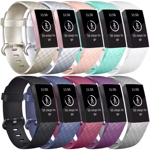 Bracelet Band For Fitbit Charge 4 3 3 se Strap Soft TPU Replacement Wristband Watchband For Fitbit C