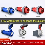 Industrial Plug and Socket Connector Three-Phase Electricity3/4/5Core16A/32A Waterproof connector IP