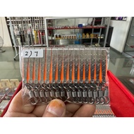 2) 花边不锈钢佛牌扣，1包15支不锈钢佛牌扣（Stainless steel )