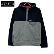 Patagonia 黑色 x 灰色 SYNCHILLA 半扣套頭抓絨派克大衣 XS [二手]