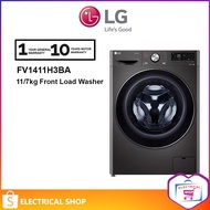 LG 11/7kg Front Load Washer Dryer FV1411H3BA with AI Direct Drive and Steam Inverter Washing Machine