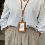 【手作革物】高質感掛頸皮革掛繩(駝/不含證件套)