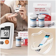 SINOCARE三諾血糖測試機, 血糖儀器套裝 (測試紙條+低痛采血針+消毒酒精抹紙)|SINOCARE Blood Sugar Test Device Set [tag: 升糖 血糖儀器, 血糖值|