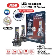 AJIJAH.SHOP LED CAR HEADLIGHTS RWB PREMIUM H4 H11 H8 H9 HB3 HB4 6000K