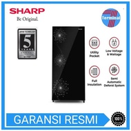 Sharp Kulkas 1 Pintu SJX 197 WDW Shine Dandelion Series SJ-X197W-DW