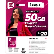 YES 5G PREPAID 5G 50GB FAST DATA NO FUP