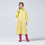 BAOGANI寶嘉尼 B07 兒童雨衣 千鳥格背包(黃色)
