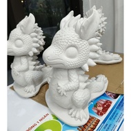 1 Pig Dragon-shaped plaster statue, size XXXL, comes with color blister + brush