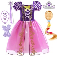 Disney Moana 2 บทบาทเล่น Carnival เครื่องแต่งกายเจ้าหญิง Elsa ชุดน่ารัก Rapunzel Snow White Ball Gow