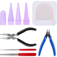 Yours MO-Wire Wrapping Set for Jewelry Making Tool- Wire Bending Jig Coil Jig Quilling Tool Crimper 