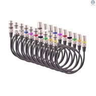 ♬|10pcs 1.5M/5ft XLR Cable DMX Stage Light Cable 3-Pin XLR Male to Female Plug Black PVC Jack Mic Cable 3-Pin Balanced Shielded XLR Cables for Moving Head Light Spotlight Par Light