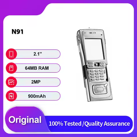 Original Unlocked N91 Single Sim GSM 3G Mobile Phone Russian Arabic Keyboard Made in Finland