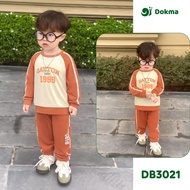 Dokma (8-14.2kg) Children's Long-Sleeved Shirt Set Cotton USA-DT389 Baby Long-Sleeve Clothes (6-36M)