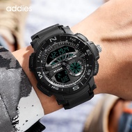 Addies outdoor multi-functional sports led dual movement dual display electronic watch