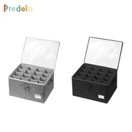 [Predolo] Shoe Organizer 16 Compartments Storage Container for Under Bed Cabinet Flats