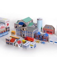 DIY Papercraft Diorama Micro City Paper Crafts