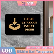 Acrylic Sign Please Put Package Here Sign Place Sticker Package Himbauan Package