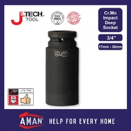 JETECH Impact Deep Socket Adaptor 3/4" Ratchet Socket Torque Wrench Impact Driver Spanner Hexagon Nu