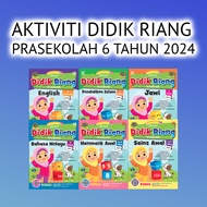 2024 BUKU KERJA / LATIHAN AKTIVITI DIDIK RIANG PRASEKOLAH 6 TAHUN BUKU 1 &amp; BUKU 2