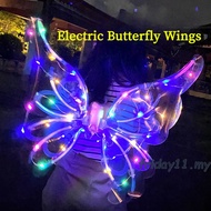 2023 New Butterfly Wings Electric, Colorful Electric Butterfly LED Angel Wings Children Outdoor Toys