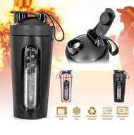 700 毫升運動水瓶蛋白質不鏽鋼奶昔搖搖飲料杯 qpokckp 700ml Sport Water Bottle Protein Stainless Steel Milkshake Shaker Dr