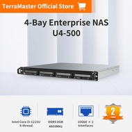 TERRAMASTER U4-500 NAS Storage - 4Bay Core i3 1215U Ultra-short 1U Rackmount NAS 8GB DDR5 RAM Dual 1