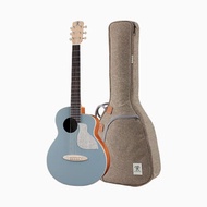 Anuenue M-Color Blue Arona 36 Inch Travel Size Acoustic Guitar With Carrying Bag - Bird MC10-BA