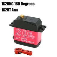 20kg 25kg 30kg 35kg Servo 180 Degree 270 Degree Large Torque Digital Servo Metal Gears 25T Servo Arm