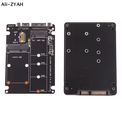 SATA 60Gbps To M2 NGFF SATA SSD MSATA SSD Adapter MSATA To SATA M.2 NGFF To SATA Disk Adapter Board