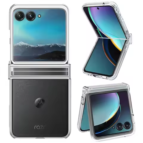 Clear Case with Hinge Protection for Motorola Razr 60 50 Ultra 60 Pro Razr+ 2025 2024 Razr Plus Hard