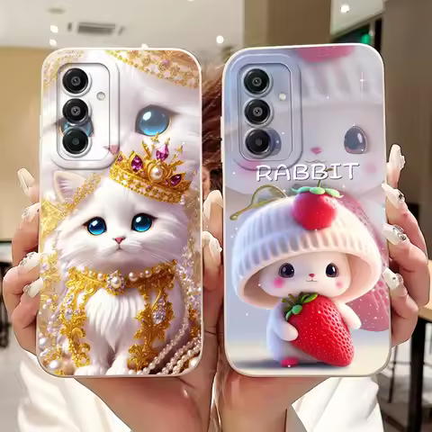 For Samsung Galaxy A17 5G Case SM-A176B Cute Cartoon Cover Shockproof Soft Silicone Case For Samsung