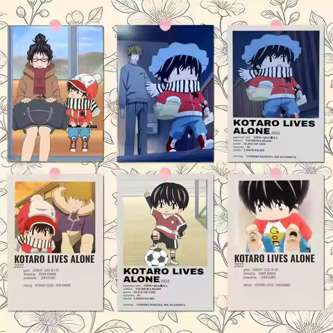 K-Kotaro Lives Alone Poster Premium PP Wall Decal - Peel & Stick, HD Print, Waterproof Home Decor