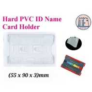 Transparent Hard PVC ID Name Card Holder