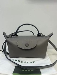 100%全新 齊包裝 🇫🇷 Longchamp Le Pliage Cuir Mini Top Handle Bag Grey