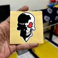 Skull sticker, predator skull, sticker hp, motorbike, light up sticker