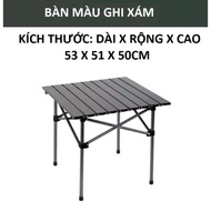 Foldable table, folding table for picnics, camping, convenient, size 53cm-95cm-120cm