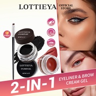 [BUY 1 GET FREE BRUSH] LOTTIEYA Eyeliner Gel Eyeliner Durable Waterproof Eyeliner Gel Bright Brow Cr
