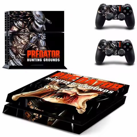 Predator PS4 Stickers Play station 4 Skin Sticker Decals For PlayStation 4 PS4 Console & Controller 