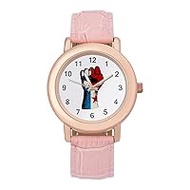 Panama Flag Nation Spirit Classic Watches for Women Funny Graphic Pink Girls Watch Easy to Read