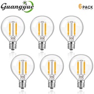 หลอดไฟ LED แบบกลมทดแทนในแก้วใส E12 E14 หลอดไฟแบบกลม Edison สำหรับในร่มและกลางแจ้ง 1.5W 110V 220V 230