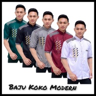 Koko Shirt For Adult Men, Short Sleeve, Latest Premium, Batik Combination