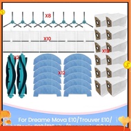 44PCS for   E10/Trouver E10  D10/T10 Lite  Q8 Max Accessories Kit Brush HEPA Filter Mop Dust Bag