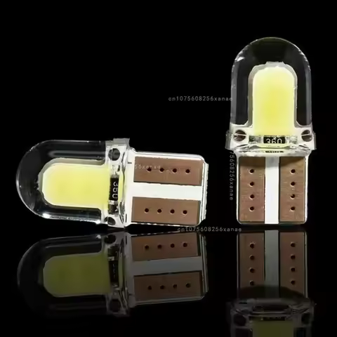 5/40Pcs T10 W5W LED Canbus Error Free Light COB T10 LED Light Lamp T10 W5W LED Bulb White Instrument